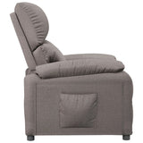 Recliner Chair Taupe Fabric 342458