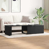 Coffee Table Black Oak 150 x 50 x 35 cm Engineered Wood 862478