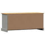 Shoe Bench VIGO Grey 106x35x45 cm Solid Wood Pine 353180