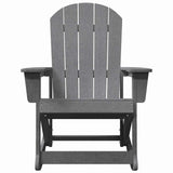 Adirondack Rocking Chairs 2 pcs Light Grey HDPE 3335837