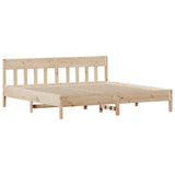 Bed Frame without Mattress 200x200 cm Solid Wood Pine 3323209