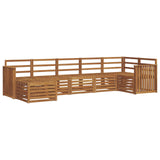 Sectional Sofa Set 7 pcs Natural Solid Acacia Wood 3375164
