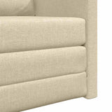 Sofa Bed Cream 74 x 77 x 81 cm Fabric 4106627