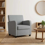 Armchair Light Grey Fabric 42043393