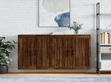 Wall Mounted Cabinets 2 pcs Brown Oak Engineered Wood 3198048
