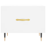 Coffee Tables 2 pcs White 50x50x40 cm Engineered Wood 829349