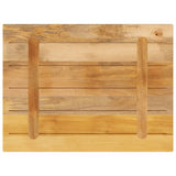 Table Top 70x60x1.5 cm Rectangular Solid Wood Rough Mango 371327