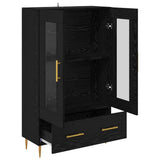 Highboard with Drawer Black Oak 69.5 x 31 x 115 cm 882516