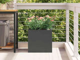 Garden Planter Black 32 x 32 x 40 cm Cold-rolled Steel 876343