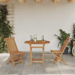 Garden Dining Set 3 pcs Brown Solid teak wood 3385962