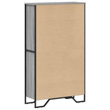Bookcase Grey Sonoma 80x31x137,5 cm Engineered Wood 848632