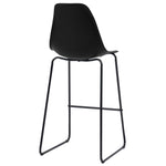 Bar Chairs 2 pcs Black Plastic 281501