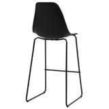 Bar Chairs 2 pcs Black Plastic 281501