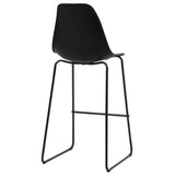 Bar Chairs 4 pcs Black Plastic 281502