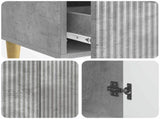 Sideboard Concrete Grey 66 x 34.5 x 95 cm Engineered Wood 894668