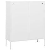 Storage Cabinet White Steel 80 x 35 x 101.5 cm 336143