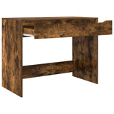 Desk with Drawer Smoked Oak 100 x 50 x 78 cm Engineered Wood 888942
