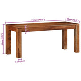 Bench 110 cm Solid Wood Acacia 4102375