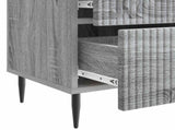 Bedside Cabinet Grey Sonoma 43 x 34.5 x 47.5 cm Engineered Wood 894767