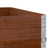 Garden Planter Brown 100x100 cm Solid Wood Pine 3295434