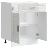 Kitchen Base Cabinet Porto High Gloss White Engineered Wood 853969