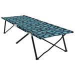Folding Camping Bed Folding 2 pcs Leaf pattern 206 x 76 x 74 cm 42003173