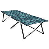 Folding Camping Bed Folding 2 pcs Leaf pattern 206 x 76 x 74 cm 42003173