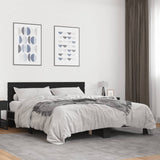 Bed Frame without Mattress Black 160x200 cm 3280137
