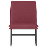 Lounge Chair Wine Red 52x75x76 cm Fabric 351315