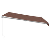 Manual Retractable Awning Brown 400x350 cm 3215387