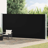 Patio Retractable Side Awning 200x600 cm Black 317970