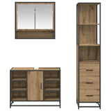 Bathroom Furniture Set 3 pcs Artisan Oak Engineered Wood 3402570
