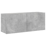 ZNTS 5 Piece TV Wall Units Concrete Grey Engineered Wood 3216492