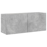 5 Piece TV Wall Units Concrete Grey Engineered Wood 3216492