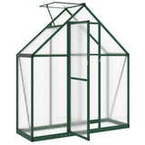 Greenhouse with Base Frame Green 169x58x195 cm Aluminium 4005817