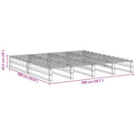 Bed Frame without Mattress Wax Brown 180x200 cm Super King Solid Wood Pine 3302320