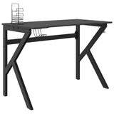 Gaming Desk with K Shape Legs Black 110x60x75 cm 325402