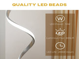 Dimmable Floor Lamp for Living Room, Modern Spiral Standing Lamp with 3 Adjustable Brightness and T3398P376737