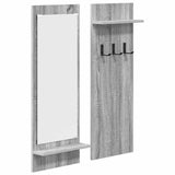 Wall-Mounted Coat Rack with Shelf Grey Sonoma 70 x 10 x 90 cm 874528