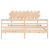 Bed Frame without Mattress 160x200 cm Solid Wood 3195296