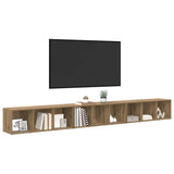 TV Cabinet Set Wall-mounted 3 pcs Artisan Oak 37 x 35 x 107 cm 3393554