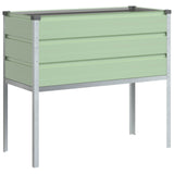 Planter Pastel Green 100 x 45 x 90 cm Galvanised Steel 42018282