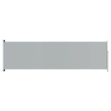 ZNTS Patio Retractable Side Awning 180x600 cm Grey 317968