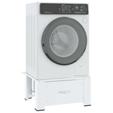 Washing Machine Pedestal with Drawer White 50448