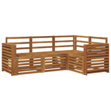 Sofa Sets 4 pcs Natural Solid Acacia Wood 3374734