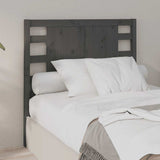 Headboard Grey 81x4x100 cm Solid Wood Pine 818747