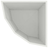 Corner Planter White 45 x 45 x 50 cm Steel 883669