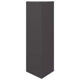 Garden Planter Black Triangular 30x26x75 cm Steel 851143