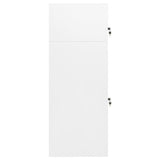 Saddle Cabinet White 53x53x140 cm Steel 339599