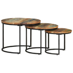 Nesting Tables 3 pcs Solid Reclaimed Wood 338003